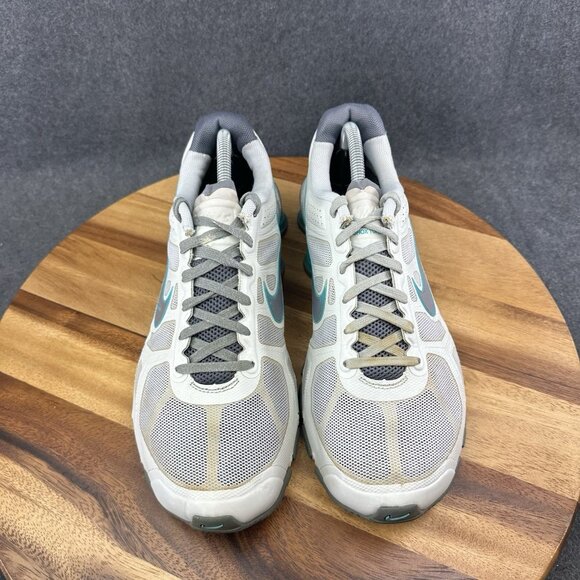 Nike Women’s 11 Shox Turbo 12 style 454165-014 Platinum Grey Turquoise Gray - Picture 6 of 11